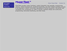 Tablet Screenshot of hypertask.com